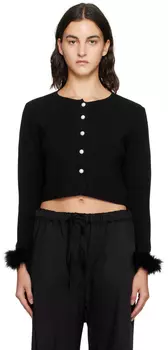 Черный укороченный кардиган Sleeper