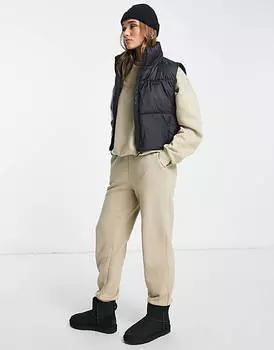 Черный укороченный жилет Tala