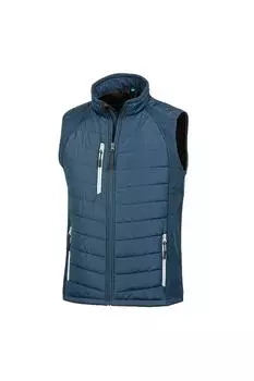 Черный - Утепленный жилет из мягкого материала Compass Result, темно-синий