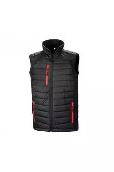 Черный - Утепленный жилет из мягкого материала Compass Result, черный