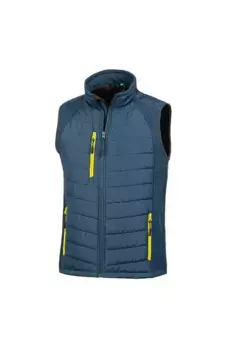 Черный - Утепленный жилет из мягкого материала Compass Result, темно-синий