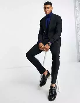 Черный узкий пиджак ASOS