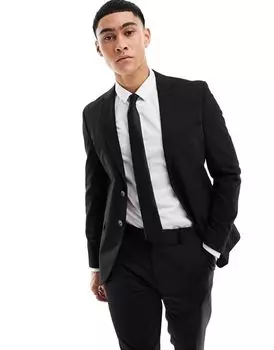 Черный узкий пиджак Selected Homme