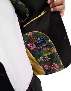 Черный узкий смокинг Harry Brown