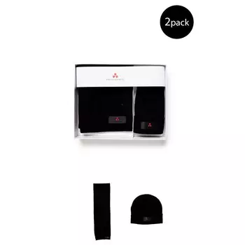 Черный вискозный шарф Peuterey