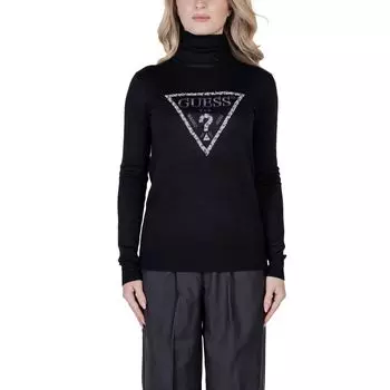 Черный вискозный свитер GUESS