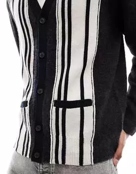 Черный вязаный кардиган AllSaints Berkley