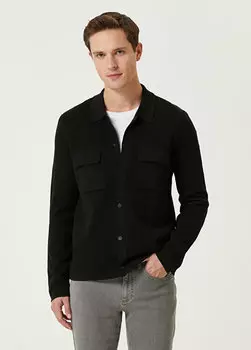 Черный вязаный кардиган Beymen