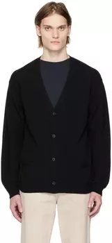 Черный вязаный кардиган The Row