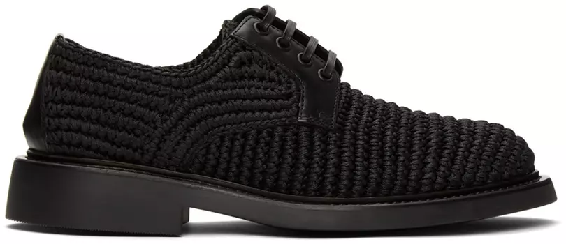 Черный вязаный крючком 'The Level' Debrys Bottega Veneta