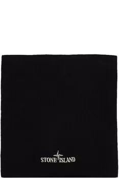 Черный вязаный снуд Stone Island