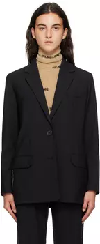 Черный жаккардовый пиджак Helmut Lang