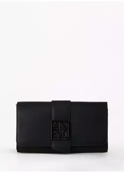 Черный женский кошелек 25х20х10 см 9484840A87400020 Armani Exchange, черный