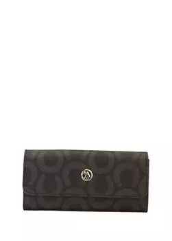 Черный женский кошелек 9X2x19 USC23954 U.S. Polo Assn., черный