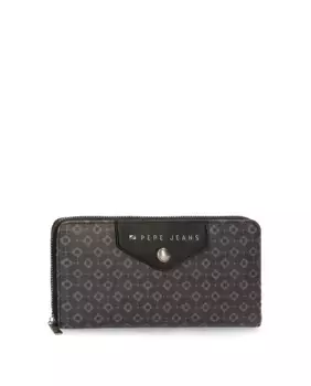 Черный женский кошелек на молнии Bethany Pepe Jeans, черный