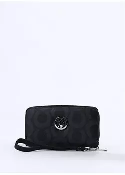 Черный женский кошелек размером 16x9x3 см USC24478 U.S. Polo Assn., черный