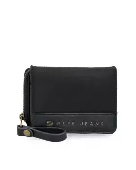Черный женский кошелек с портмоне Morgan Pepe Jeans