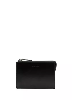 Черный женский кожаный кошелек Academia