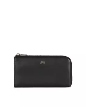 Черный женский кожаный кошелек с Rfid-защитой Georgia Jaslen, черный