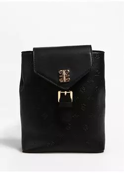 Черный женский кожаный рюкзак размером 16х20х8 см 05PC23Y319-FS Pierre Cardin, черный