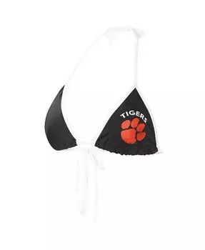 Черный женский купальник бикини Clemson Tigers Perfect Match G-Iii 4Her By Carl Banks, черный
