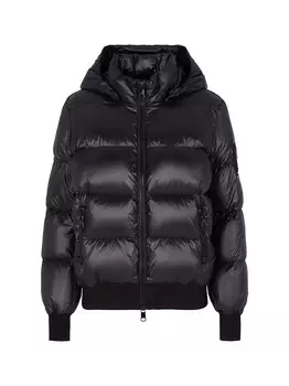 Черный женский пуховик Armani Exchange