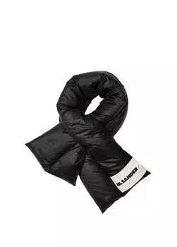 Черный женский пышный шарф Jil Sander