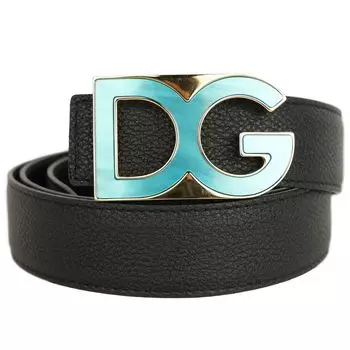 Черный женский ремень из телячьей кожи Dolce & Gabbana