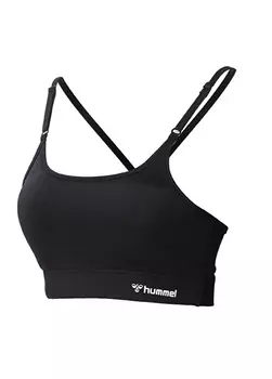 Черный женский спортивный бюстгальтер Hummel