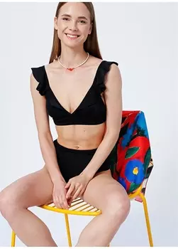 Черный женский топ бикини Aeropostale