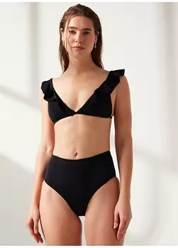 Черный женский топ бикини Fabrika