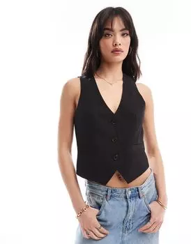 Черный жилет ASOS DESIGN