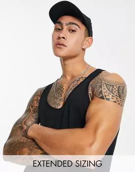 Черный жилет из хлопковой смеси ASOS DESIGN - BLACK
