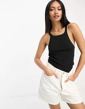 Черный жилет скинни с бретелями ASOS DESIGN