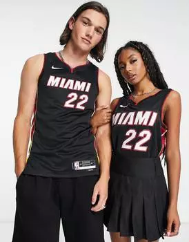 Черный жилет унисекс из джерси Nike Basketball NBA Miami Heats Jimmy Butler