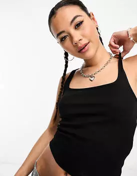 Черный жилет в рубчик COLLUSION