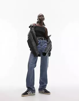 Черный жилет в рубчик Topshop Petite