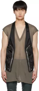Черный жилет в стиле баухаус Rick Owens