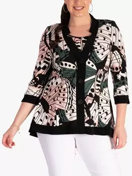 chesca Куртка с принтом бабочки, румяный/слоновая кость