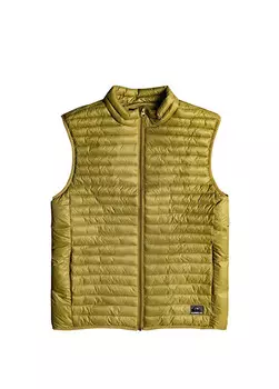 Чешуйчатый утепленный мужской жилет Quiksilver, желтый