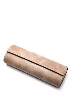 Четверная кожаная коробка для часов. Roarcraft, бежевый