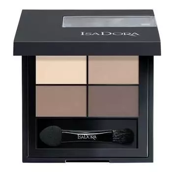 Четверные тени для век 01 Muddy Nudes 4g Isadora, Eye Shadow Quartet