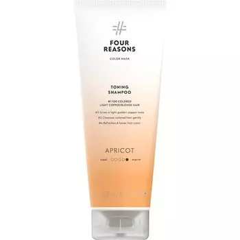 ЧЕТЫРЕ ПРИЧИНЫ Шампунь Color Mask без сульфатов для тонирования светлых и светло-медных волос 8,5 унций Абрикос Four Reasons