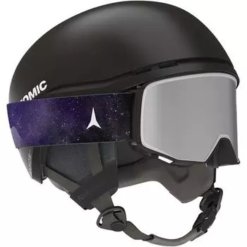 Четыре среди шлема Atomic, черный