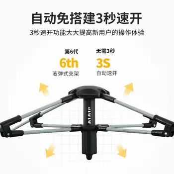 Четырехсторонняя палатка Jingdian Guangnian, полностью автоматическая четырехсторонняя палатка, 34 человека, маленькая темно-зеленая палатка с серебряным клеем, плюс влагостойкая подушка