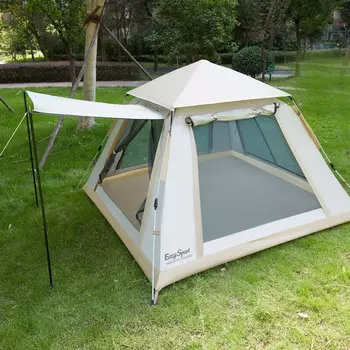 Четырехсторонняя палатка Lewisburg облачно-серого цвета ES-TN006