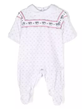 Chiara Ferragni боди с логотипом, белый