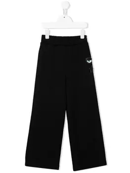 Chiara Ferragni брюки Wink с нашивкой-логотипом, черный