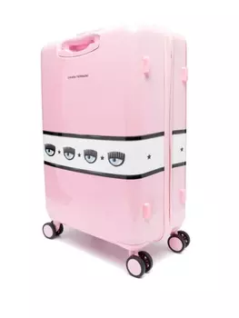 Chiara Ferragni дорожный несессер Logomania среднего размера, розовый