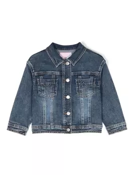 Chiara Ferragni джинсовая куртка с нашивкой-логотипом, синий